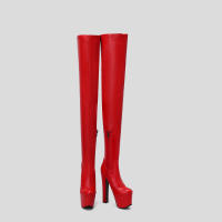 Botas Largas de Cuello Alto para Mujer Zapatos de Tacón Alto, Impermeables, Lining de Cuero Sintético, Cierre Lateral - details 10