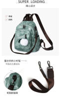 Mochila retro de cuero para mujer, mochila informal, pequeña, de viaje, Vintage, a la moda - details 7