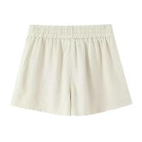 Pantalones Casuales Versátiles para Mujer 2025 Cintura Elástica Color Sólido Verano Nueva Llegada - details 3