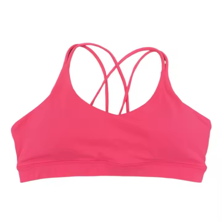 Sujetador deportivo cruzado de alta resistencia para mujer, Top deportivo ajustado, ropa interior de entrenamiento integral para gimnasio y Yoga con almohadilla para el pecho, Color sólido - 1