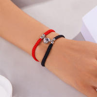 2 unids/set corazón romántico magnético atraer pareja para Mujeres Hombres moda cuerda trenzada pulsera a juego joyería de amistad - details 23