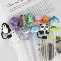 Tapón de pajita de silicona reutilizable con dibujos de animales, tapa a prueba de salpicaduras, polvo para beber, tapa a prueba de polvo, accesorio para taza - details 6