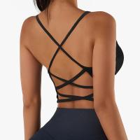 Sujetador deportivo con tiras cruzadas para mujer - details 0