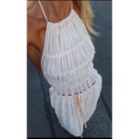 Conjunto de Dos Piezas para Mujer Verano 2025 TOP Cruzado con Espalda Descubierta y Falda Larga Fluida Estilo Y2K para Playa, Fiestas o Looks Diarios Tejido Transpirable y Exclusivo en Miravia - details 20