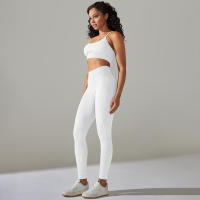 Hamidou-Conjunto de ropa deportiva de dos piezas para mujer, Leggings de cintura alta para gimnasio, Top corto, trajes deportivos de Fitness, ropa deportiva con lavado ácido - details 4