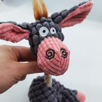 Juguete de Peluche en Forma de Burro Resistente a Mordiscos Entrenamiento Dental Alivio del Estrés - details 1