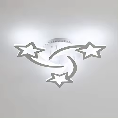 Goeco Luz de Techo LED Acrílica Moderna 38W/40W 3/5 Cabezas Montaje Semi-Flush - 1