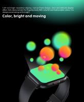 Reloj inteligente con pantalla completamente táctil de 1,69 pulgadas, oxígeno, presión arterial, prueba de frecuencia cardíaca, recordatorio de llamadas entrantes, IP67 - details 2