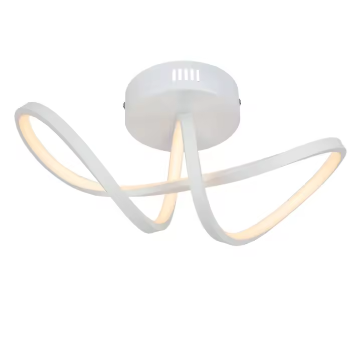 CBJKTX Luz de techo LED moderna Sala de estar Negro 12W Interior 3000K LED - 1