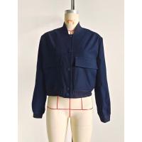 BUNO-Chaqueta Bomber de manga larga de Color liso para mujer, abrigo Vintage con cremallera a la moda, Tops, chaquetas básicas holgadas elegantes para mujer - details 7