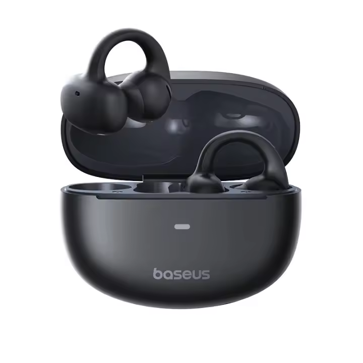 Baseus Auriculares Abiertos Bowie MC1 OL Conéctate inalámbrico, Mejora de Bajo AI, Batería de 40 Horas, Resistentes al Agua, Auriculares con Clip para la Oreja - 1