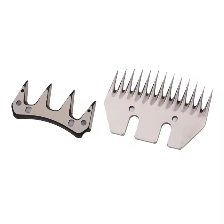 Set de Cuchillas de Pelo de Oveja de Acero Inoxidable Profesional Cortadores de Reemplazo de 13+4 Dientes para Cortadores Eléctricos Apto para Ovejas, Cabras - 1