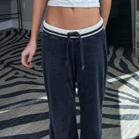 Pantalones elegantes sueltos para mujer, nuevos pantalones cómodos, pantalones de mujer con cinturilla para - details 7