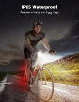 Luces de bicicleta ultra delgadas, luces de bicicleta recargables delanteras y traseras, luz de bicicleta de 4+6 modos, luces de ciclo impermeables IP65 para seguridad vial - details 2