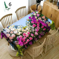 wer Rose Plant - Cubierta de mesa impermeable de tela rectangular 3d para fiesta, hogar, cocina - details 11