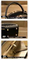 Bolso redondo pequeño con cadena de diamantes de imitación de marca Hong Kong2025Nueva bolsa de hombro de celebridades de Internet que combina con todo - details 16