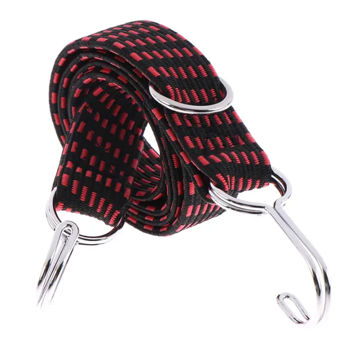 Elásticos de goma para bicicleta y motocicleta, ganchos para cuerda de equipaje, cuerda para bicicletas, amarre para equipaje, correa para techo, banda fija, accesorios de motocicleta - 1
