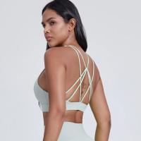 Sujetador deportivo de yoga con cordones cruzados en la espalda de alto impacto, transpirable, para gimnasio, para mujer - details 5