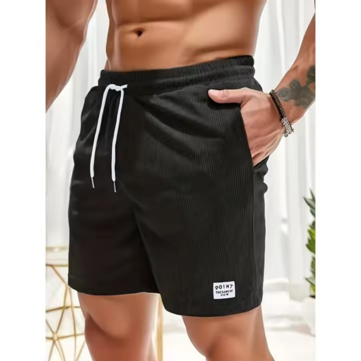 Pantalón Corto para Hombre Verano 2025 Pana Deportiva Ajustable Moda Casual Urbana - 1