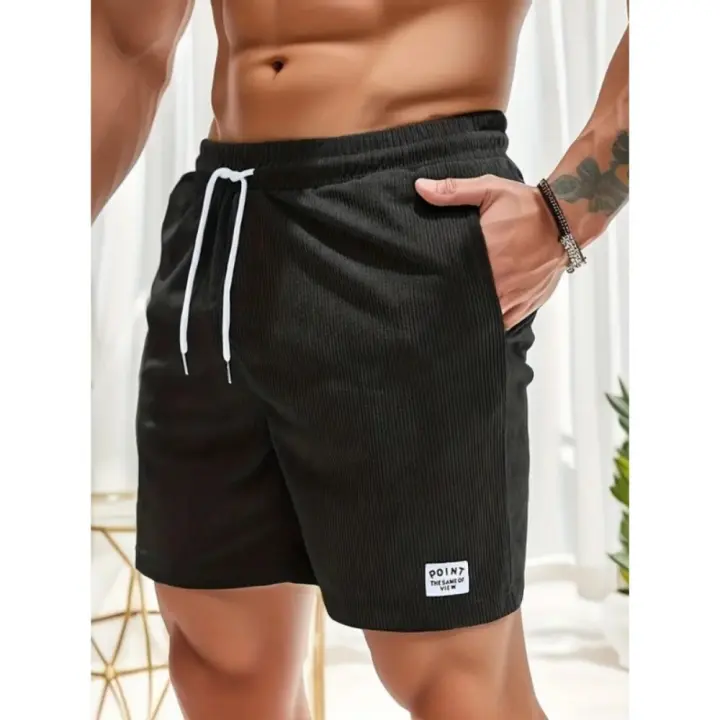 Pantalón Corto para Hombre Verano 2025 Pana Deportiva Ajustable Moda Casual Urbana - 1