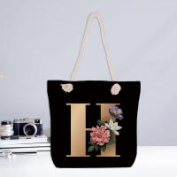 Bolso de hombro suave para mujer, bolso grande ligero con letras y flores, regalo para novia - details 1