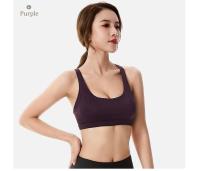 Sujetador deportivo para mujer, Push Up, sin aros, acolchado, entrecruzado, con tiras, para correr, entrenamiento de gimnasia, entrenamiento, ropa interior de Yoga, Tops cortos - details 16