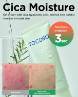 TOCOBO Cica Calming Cream Crema hidratante calmante vegana coreana con cica, ácido hialurónico y árbol de té: ligera y no pegajosa - details 2