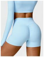 Pantalones cortos de Yoga para mujer, ropa de gimnasio de cintura alta, pantalones cortos deportivos de ciclismo - details 27