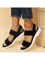 Sandalias de Punta de Tela Elástica para Mujer Zapatos Ligeros para Caminar, Comodidad de Talla Grande para el Verano - details 3