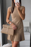 Elegante Vestido Sin Mangas con Cuello Redondo Vestido Ajustado con Flecos para Fiesta o Noche - details 6