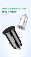 Baseus-cargador de coche de carga rápida, dispositivo Circular de plástico, USB Dual + tipo C, 30W, QC3.0 - details 5