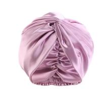 Gorros de turbante de seda de morera 100 para mujer, gorro de noche retorcido para dormir, gorro envolvente de pelo de seda pura de 19 Momme para mujer rizada - details 0