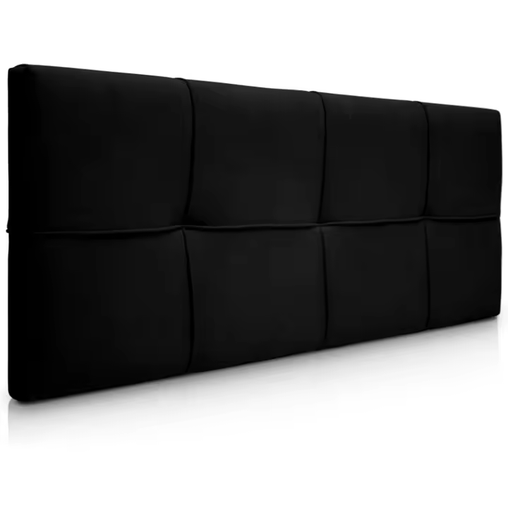 tapizado, Modelo Cuadrado para Camas de 150 (160 x 57 cm) Tela Verde Agua - 1