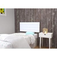Gabo de Madera Rústico Vintage para Cama (145 x 44 cms.) Estilo Nórdico Crudo sin Pintar - details 14