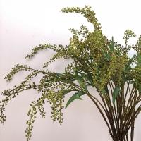 Planta Artificial de tacto Real, rama de fruta realista hecha a mano, plantas verdes simuladas, arte Floral, plantas falsas, decoración de jardín al aire libre - details 13