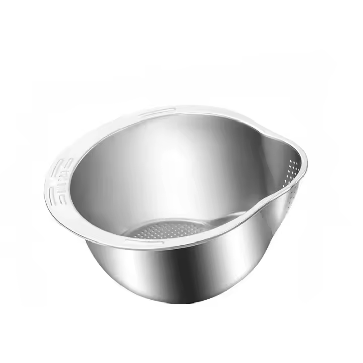 Colador de Arroz de Acero Inoxidable 304 Herramienta de Cocina para Lavado de Frutas y Verduras - 1