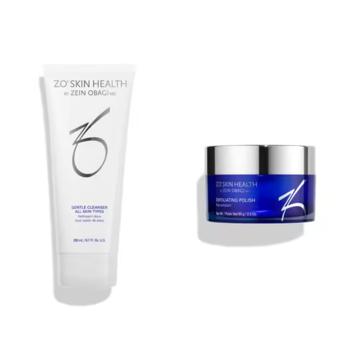 ZO SKIN Limpiador Suave 200ml + Pulimento Exfoliante 65g Set de Dos Piezas - 1