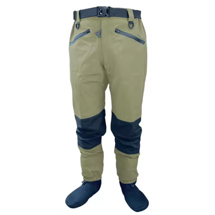 Vadeadores de cintura alta para hombre, pantalones impermeables para pesca con mosca, comodidad y durabilidad G4 Pro con cinturón, vadeadores para viajes de verano, pesca de trucha - 1