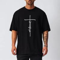 Mens Mesh Loose Oversized Fit Half Sleeve T-shirt with Dropped Shoulder Retro Fitness T Shirt Summer Gym Bodybuilding Tops Tees - details 2