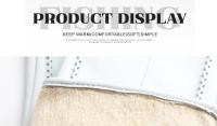Guantes de piel de oveja para mujer, manoplas cortas de terciopelo fino para pantalla táctil, de cuero, de buena calidad, para invierno, 2226 - details 66