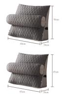 Cojín Triangular para cabecera, respaldo grande, cojín de látex fresco, respaldo en la cama Tatami, nuevo - details 14