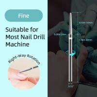 HYTOOS, brocas para limpieza de cutículas de cono pequeño, brocas para uñas de carburo cónico, seguridad profesional debajo de las uñas, herramientas limpiadoras de piel muerta - details 4