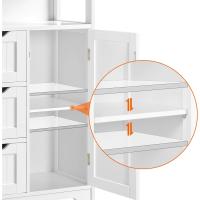 Auxiliar Cocina Multiusos Puertas Dobles Salón Entrada Blanco 555x295x865 cm - details 1