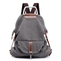 Mochila antirrobo para mujer, bolso de lona vintage, bolso cruzado informal - details 3