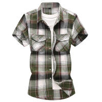 Camisas informales a cuadros para hombre, camisas clásicas de manga corta, camisas de vestir a la moda, 7XL, novedad de verano - details 16