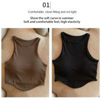 Verano otoño mujeres cómodo U Sujetador deportivo para copa correr Yoga gimnasio camiseta sin mangas mujeres Push Up deporte sujetador Top ropa deportiva - details 1