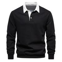Sudaderas con cuello tipo Polo para hombre, ropa informal y Social, sudaderas de algodón de calidad, nuevo diseño de moda de otoño, 2025 - details 7