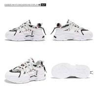 Primavera 2025 nuevos zapatos deportivos de suela gruesa, modernos y versátiles, transpirables, blancos, informales - details 9