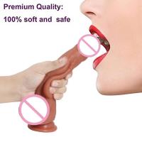 Leten-glande expuesto de silicona que imita es con ventosas, consoladores realistas, estimuladores de masaje Anal y vaginal, masturbador, Juguetes sexuales para adultos - details 7