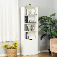 Estantería de Libros con 4 Compartimentos Abiertos Blanco 80 kg de Carga Tamaño 59x29x180 cm - details 1